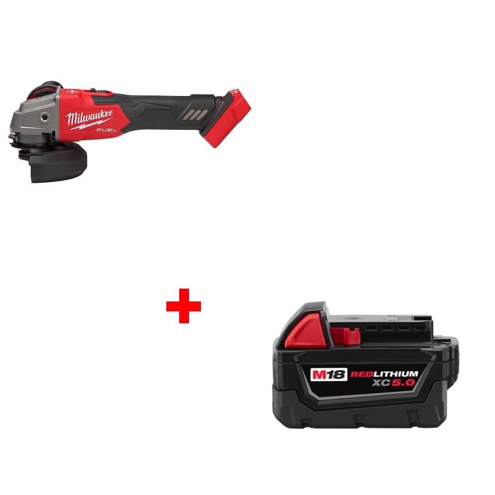 Milwaukee 2889-20 M18 FUEL 4-1/2"/5" Grinder w/ 48-11-1850 M18 Battery Pack