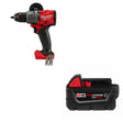Milwaukee 2904-20 M18 FUEL 1/2" Drill/Driver W/ 48-11-1850R M18 XC5.0 Battery