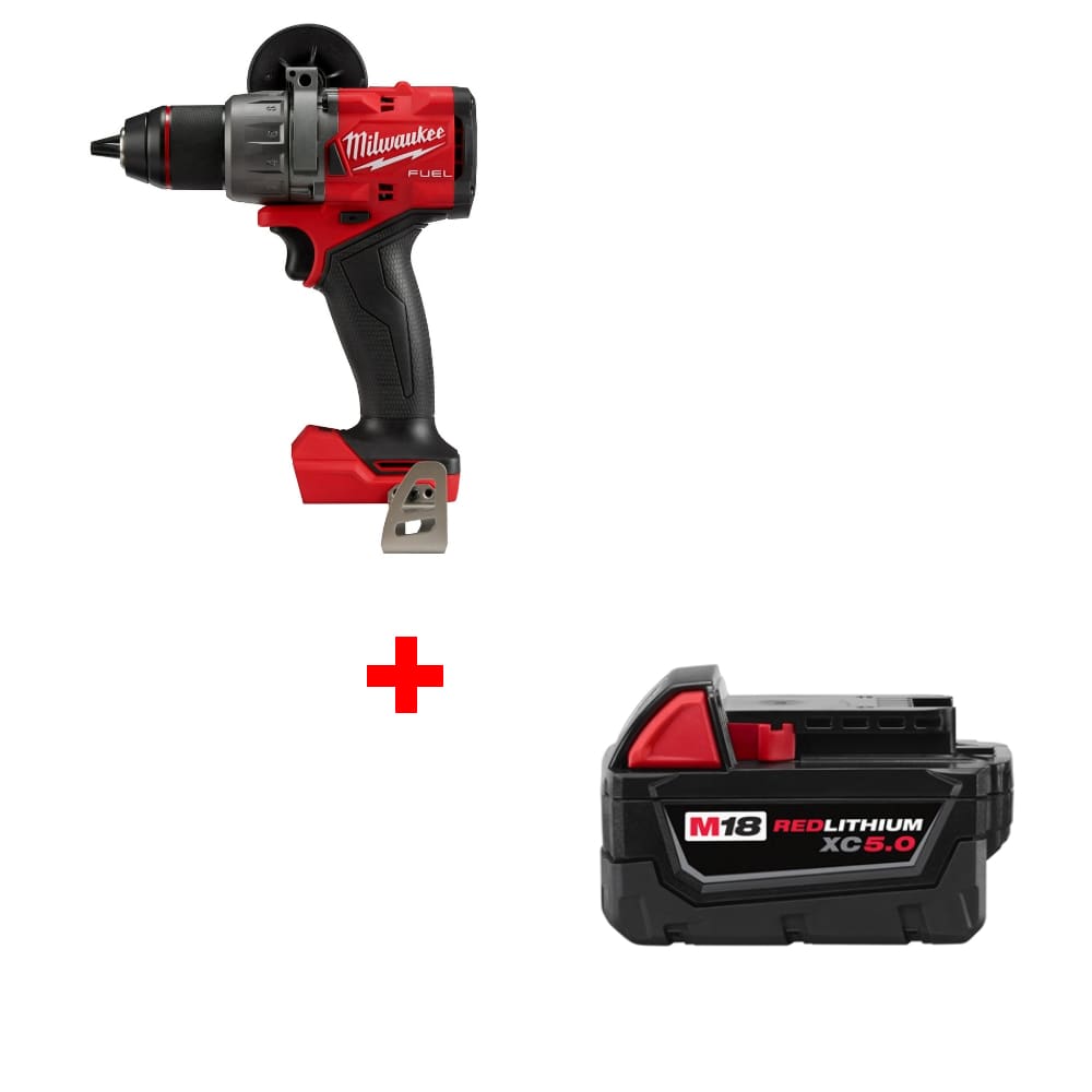 Milwaukee 2904-20 M18 FUEL 1/2" Drill/Driver w/ FREE 48-11-1850 M18 Battery Pack