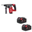 Milwaukee 2912-20 M18 FUEL 1" Rotary Hammer W/ 48-11-1852 M18 XC5.0 Battery, 2Pk