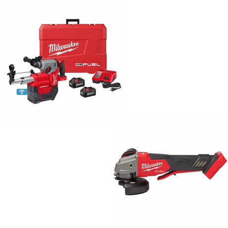 Milwaukee 2914-22DE M18 FUEL Rotary Hammer Kit W/ FREE 2888-20 M18 FUEL Grinder