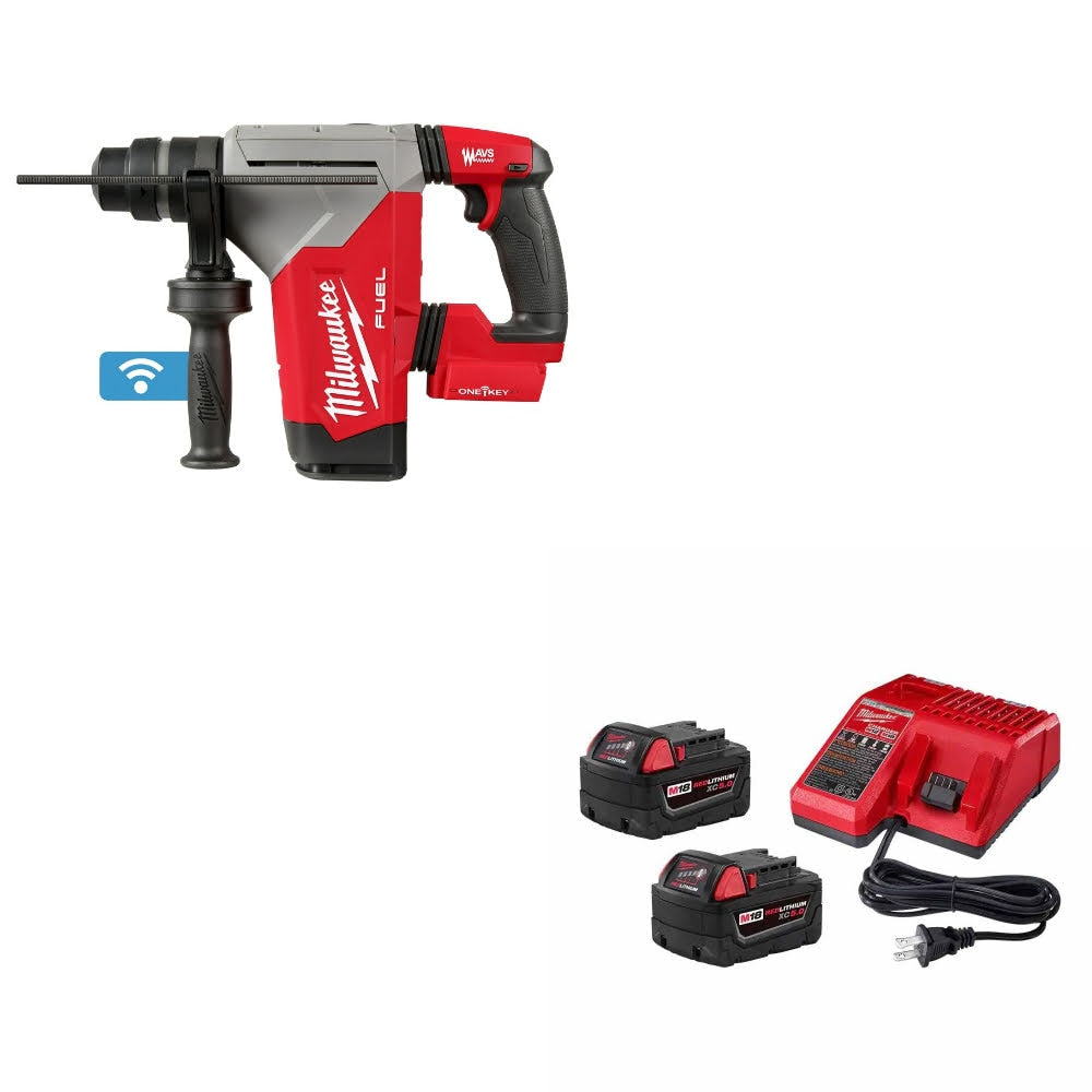 Milwaukee 2915-20 M18 FUEL Rotary Hammer W/ 48-59-1852B M18 18V Starter Kit