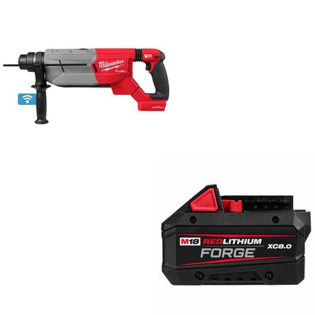 Milwaukee 2916-20 M18 FUEL 1-1/4" Rotary Hammer  W/ 48-11-1881 M18 Battery Pack