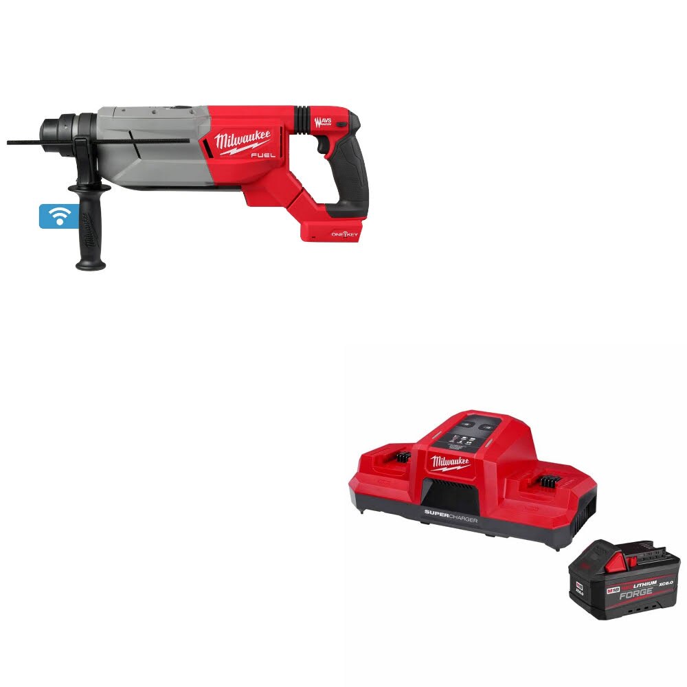 Milwaukee 2916-20 M18 FUEL Rotary Hammer W/ 48-59-1861 M18 18V Starter Kit