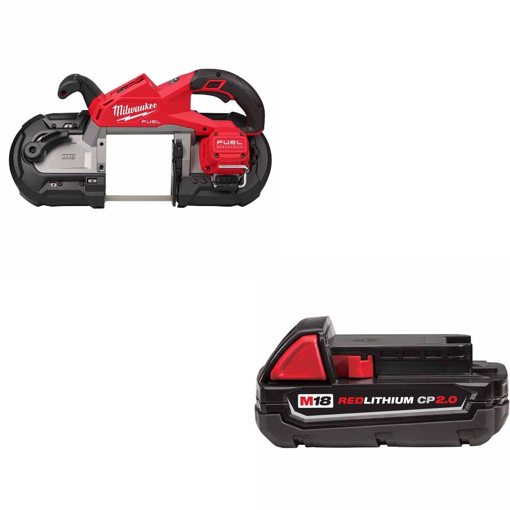 Milwaukee 2929-20 M18 FUEL Deep Cut Band Saw W/ 48-11-1820 M18 2.0 Battery Pack