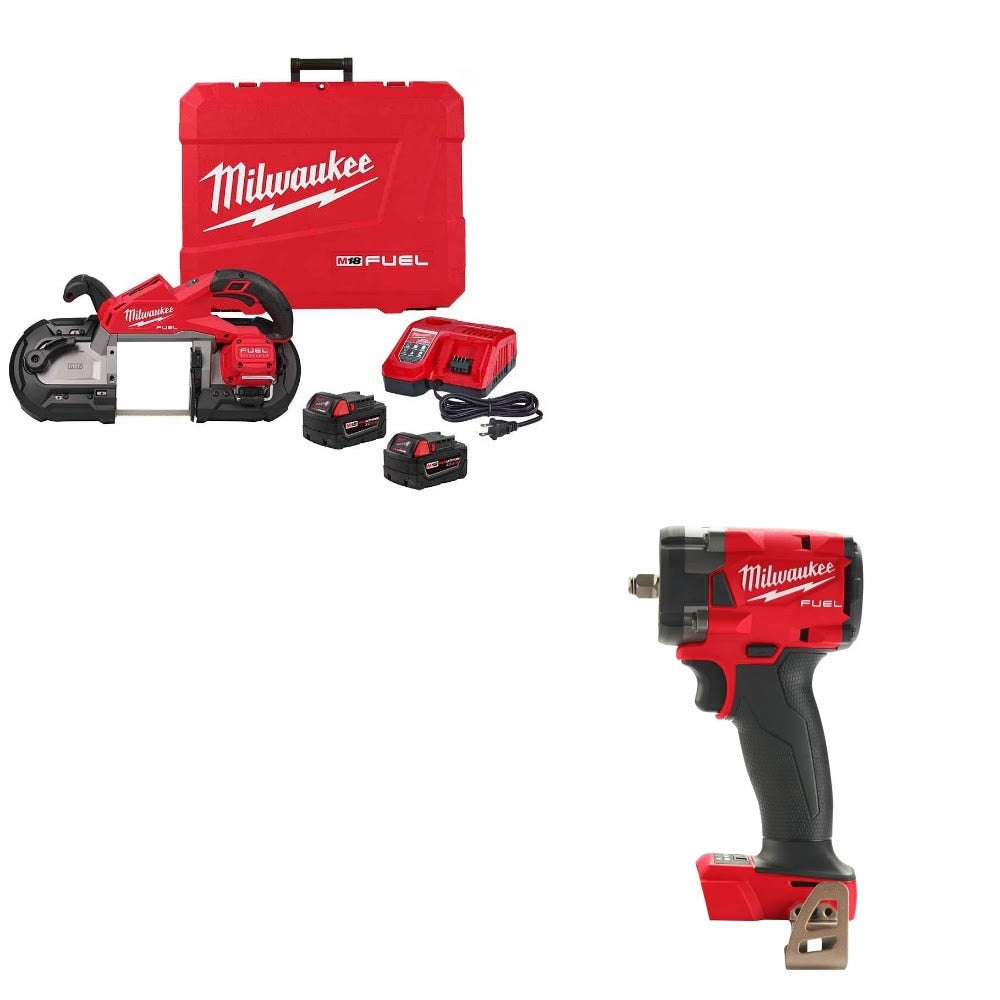 Milwaukee 2929-22 Deep Cut Band Saw Kit W/ FREE 2854-20 Impact Wrench