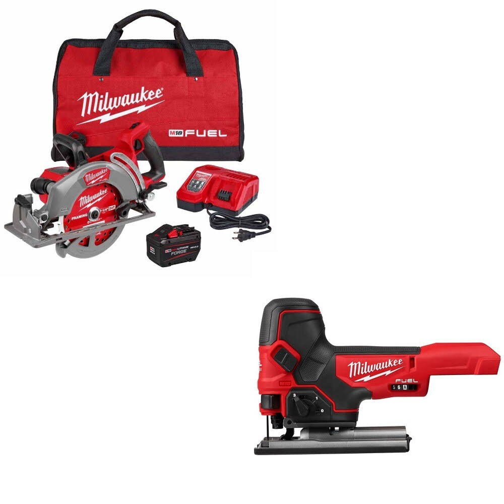 Milwaukee 2930-21HD Rear Handle Saw Kit W/ FREE 2737B-20 Barrel Jig Saw