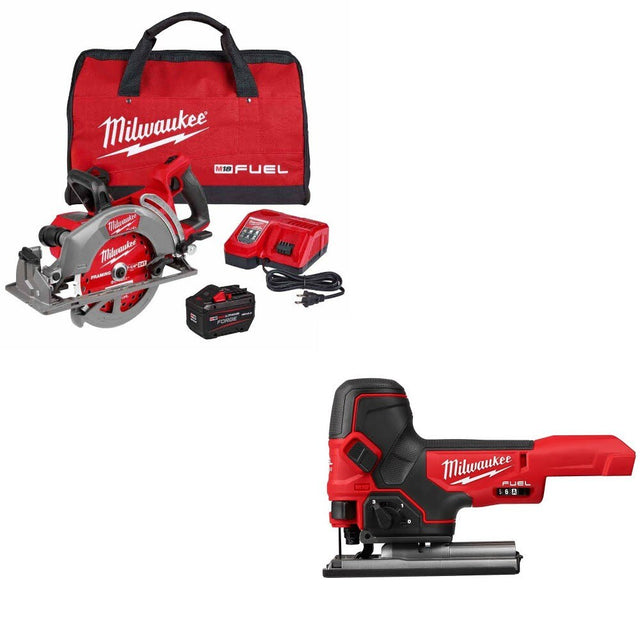 Milwaukee 2930-21HD Rear Handle Saw Kit W/ FREE 2737B-20 Barrel Jig Saw