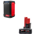 Milwaukee 2951-20 M12™ Radio + Charger W/ 48-11-2440 M12 XC4.0 Battery Pack