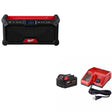 Milwaukee 2952-20 M18 Jobsite Radio W/ 48-59-1850 M18 XC5.0 Starter Kit