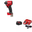 Milwaukee 2953-20 M18 FUEL 1/4" Impact Driver W/ 48-59-1850 M18 XC5 Starter Kit