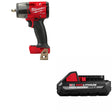 Milwaukee  2960-20 M18 FUEL 3/8" Impact Wrench W/ 48-11-1835 M18 CP3.0 Battery