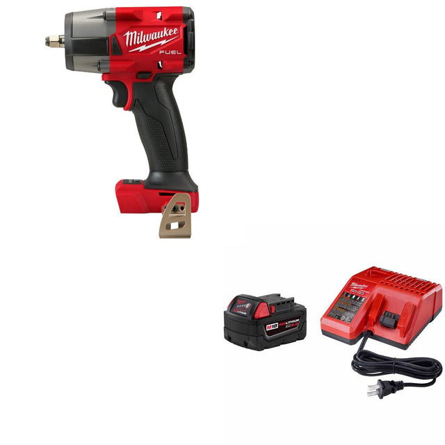 Milwaukee  2960-20 M18 FUEL 3/8" Impact Wrench W/ 48-59-1850 M18 Starter Kit