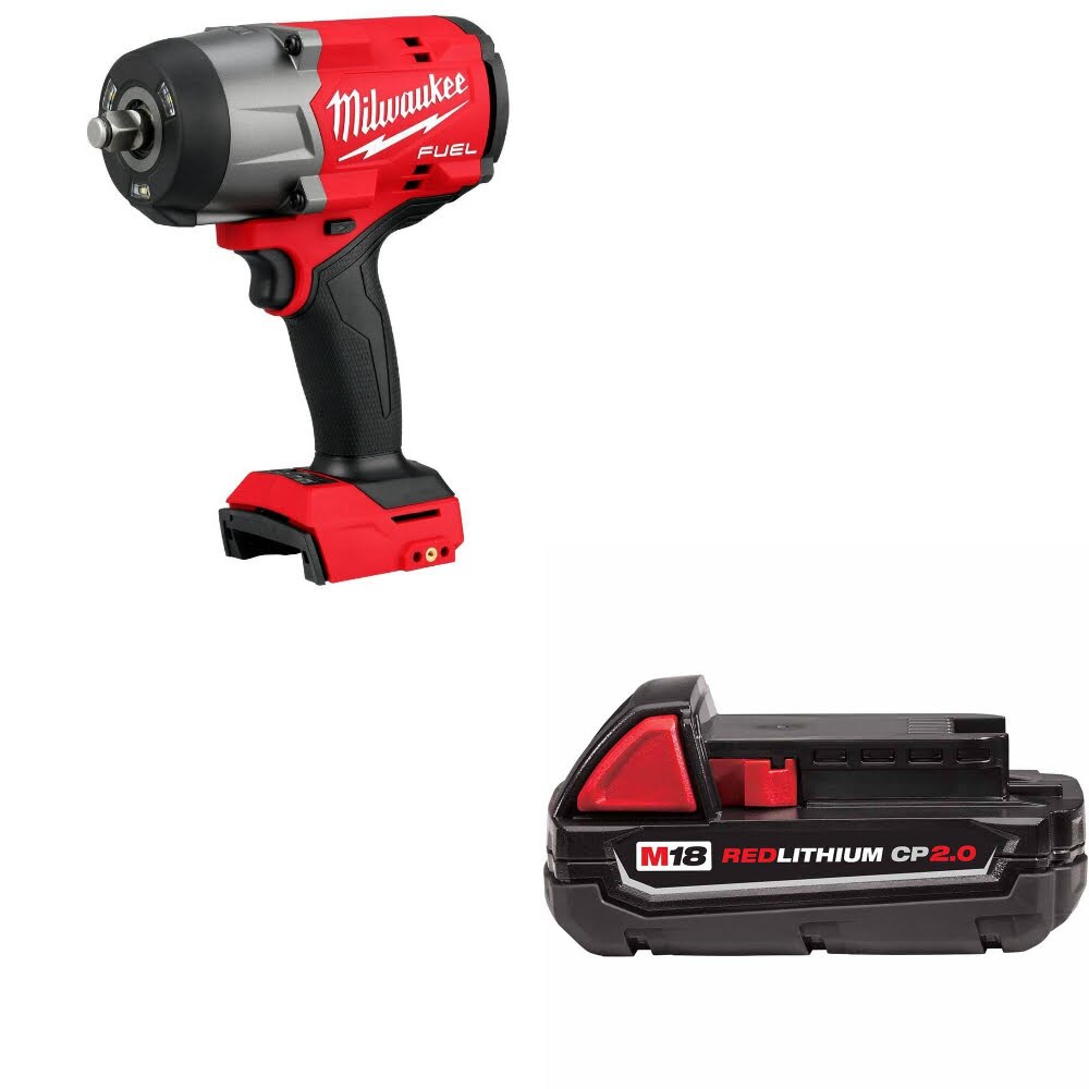 Milwaukee 2967-20 M18 FUEL 1/2" Impact Wrench W/ 48-11-1820 M18 2.0 Battery Pack