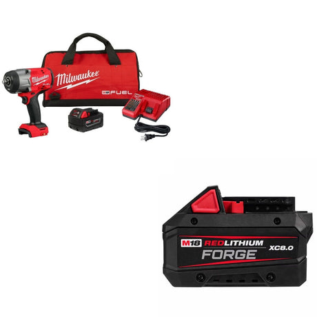 Milwaukee 2967-21B M18 Impact Wrench Kit W/ FREE 48-11-1881 M18 Battery Pack