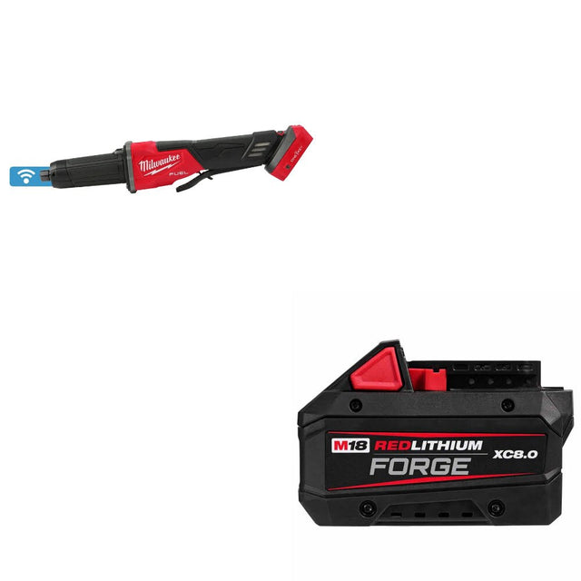 Milwaukee 2984-20 M18 FUEL Die Grinder W/ 48-11-1881 M18 XC8.0 Battery Pack