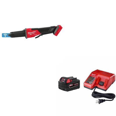 Milwaukee 2984-20 M18 FUEL Die Grinder W/ 48-59-1850 M18 XC5.0 Starter Kit