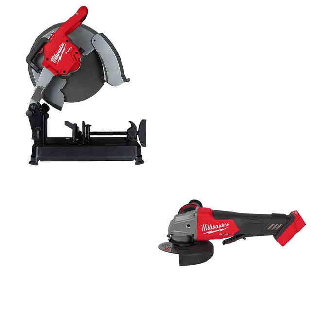 Milwaukee 2990-20 M18 Fuel 14" Chop Saw w/ FREE 2880-20 M18 FUEL Grinder, Bare