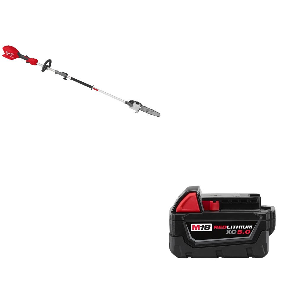 Milwaukee 3016-20PS M18 FUEL Pole Saw W/ 48-11-1850 M18 XC5.0 Battery Pack