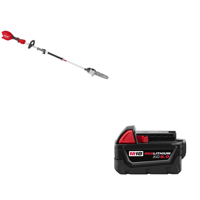 Milwaukee 3016-20PS M18 FUEL Pole Saw W/ 48-11-1850 M18 XC5.0 Battery Pack