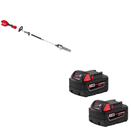 Milwaukee 3016-20PS M18 FUEL Pole Saw W/ 48-11-1852 M18 XC5.0 Battery, 2 Pack