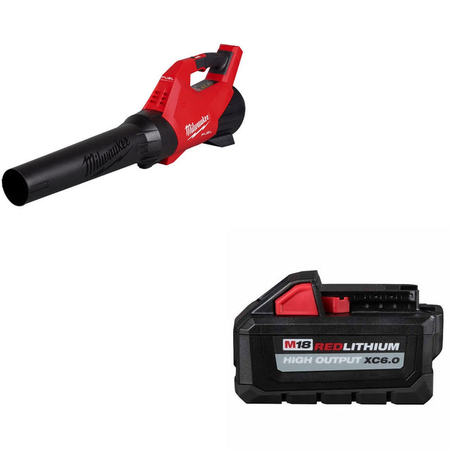 Milwaukee 3017-20 M18 FUEL Blower, Bare W/ 48-11-1865 M18 XC6.0 Battery Pack