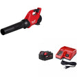 Milwaukee 3017-20 M18 FUEL Blower, Bare W/ 48-59-1850 M18 XC5.0 Starter Kit