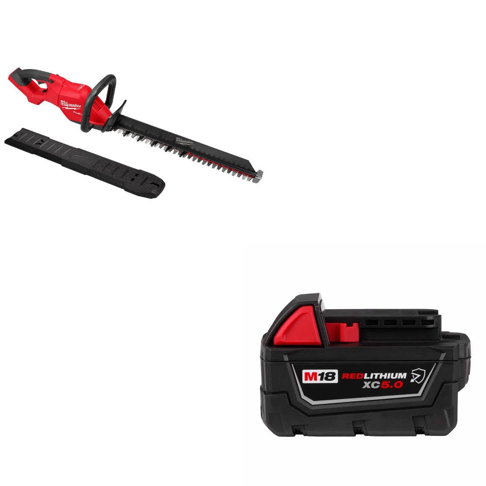 Milwaukee 3033-20 M18 FUEL 24" Hedge Trimmer W/ 48-11-1850R M18 XC5.0 Battery