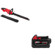 Milwaukee 3033-20 M18 FUEL 24" Hedge Trimmer W/ 48-11-1850 M18 XC5 Battery Pack