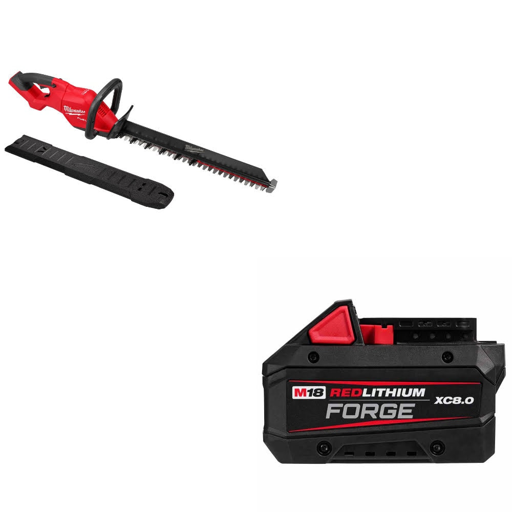 Milwaukee 3033-20 M18 FUEL Hedge Trimmer W/ 48-11-1881 M18 XC8.0 Battery Pack