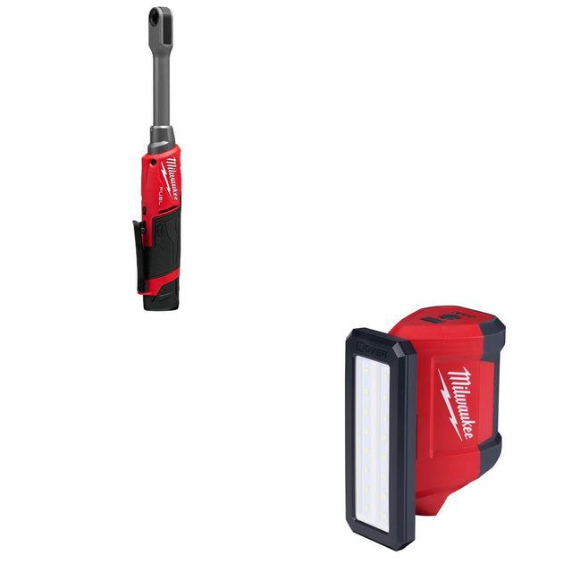 Milwaukee 3050-21 Box Ratchet Kit W/ FREE 2367-20 Flood Light