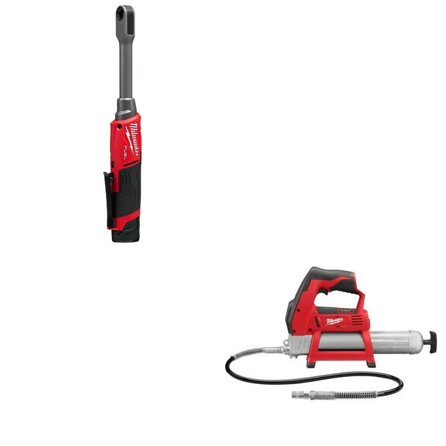 Milwaukee 3050-21 Box Ratchet Kit W/ FREE 2446-20 M12 Grease Gun