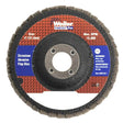 Weiler 31339 4" Vortec Pro Abrasive Flap Disc, Angled, Phenolic Backing, 60Z, 5/8" A.H.