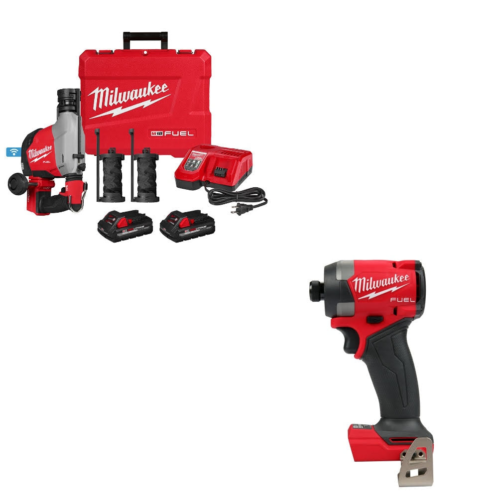 Milwaukee 3311-22 Rotary Hammer Kit W/ FREE 2953-20 Impact Driver