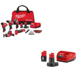 Milwaukee 3497-25 M12 FUEL 12V 5-Tool Combo Kit W/ 48-59-2424 M12 Starter Kit