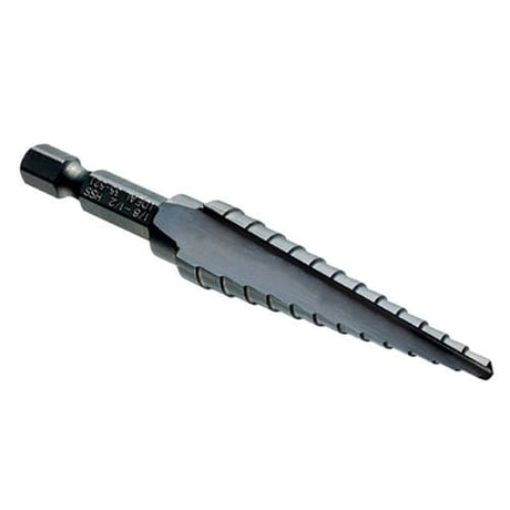 IDEAL 35-521 Quick Change Step Drill Bit, 1/8" - 1/2"