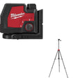 Milwaukee 3522-21 Green Cross Line & Plumb Laser Kit W/ FREE 72" Tripod