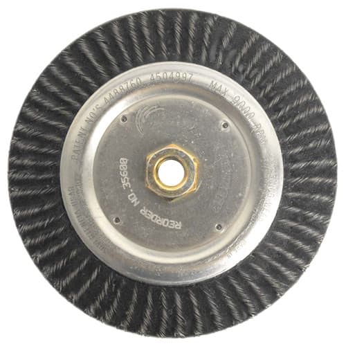 Weiler 35600 6-7/8" Roughneck Encapsulated Wheel, Stringer Bead, .020, 5/8"-11, Packs of 10