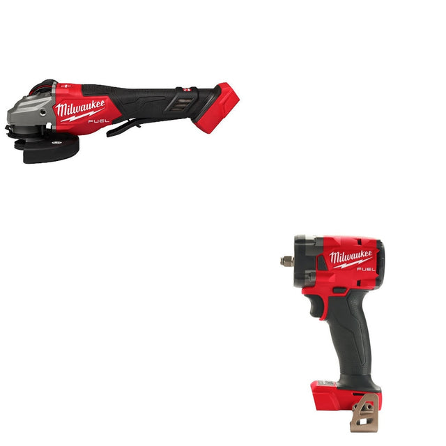 Milwaukee 3670-20 Braking Grinder Kit W/ FREE 2854-20 Compact Impact Wrench