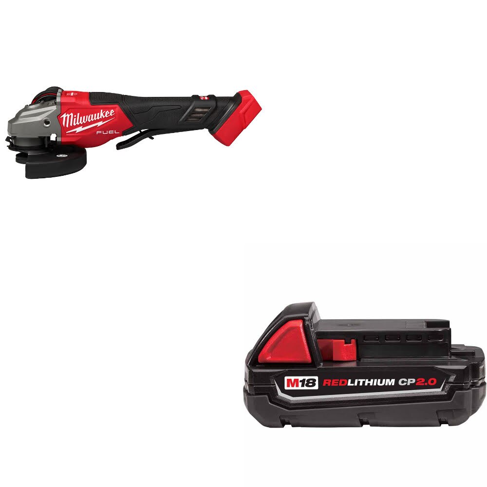 Milwaukee 3670-20 M18 FUEL 4-1/2"-6" Grinder W/ 48-11-1820 M18 2.0 Battery Pack