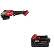 Milwaukee 3670-20 M18 FUEL 4-1/2"-6" Grinder W/ 48-11-1850 M18 XC5 Battery Pack