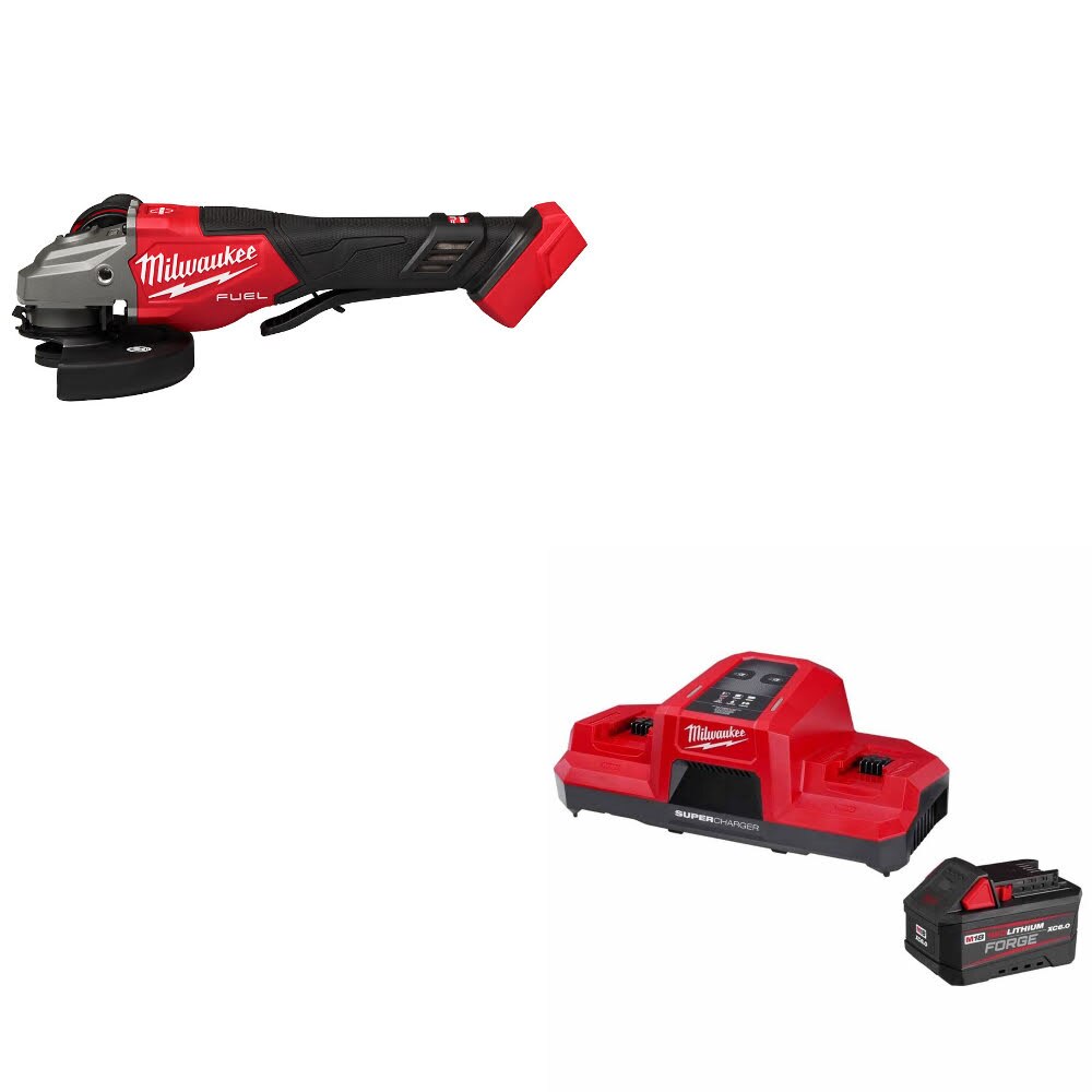 Milwaukee 3670-20 M18 FUEL 4-1/2"-6" Grinder W/ 48-59-1861 M18 18V Starter Kit