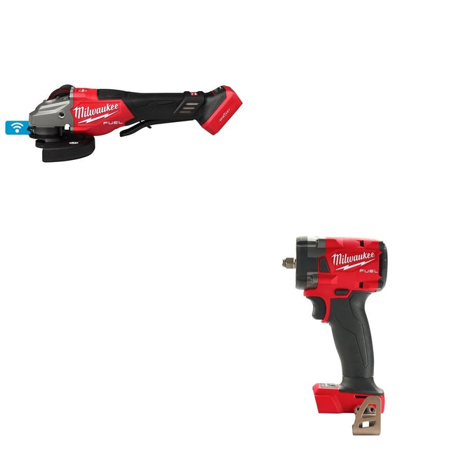 Milwaukee 3672-20 4-1/2"-6" Braking Grinder, Paddle Switch w/ ONE-KEY W/ FREE 2854-20