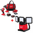 Milwaukee 3693-22CX M18 2-Tool Combo Kit W/ FREE 2368-20 M18 Flood & Area Light