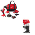 Milwaukee 3693-22CX M18 2-Tool Combo Kit W/ FREE 2723-20 M18 FUEL ROUTER, BARE