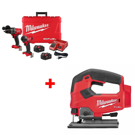 Milwaukee 3697-22 M18 FUEL 2-Tool Combo Kit w/ FREE 2737-20 M18 FUEL Jig Saw