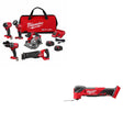 Milwaukee 3697-25 5-Tool Combo Kit W/ FREE 2836-20 Multi-Tool