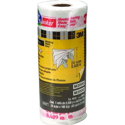 3M 06845 24" x 180 feet Hand Masker Pre-Folded Masking Film