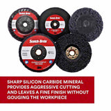 3M 29900 Scotch-Brite Clean and Strip XT Pro Disc Type 27 4-1/2" x 5/8"-11 Extra Coarse - 2