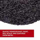 3M 29900 Scotch-Brite Clean and Strip XT Pro Disc Type 27 4-1/2" x 5/8"-11 Extra Coarse - 3